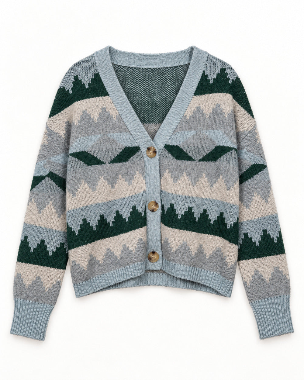 Charcoal Grey women's preloved heavy button cardigan, VW-HBC260