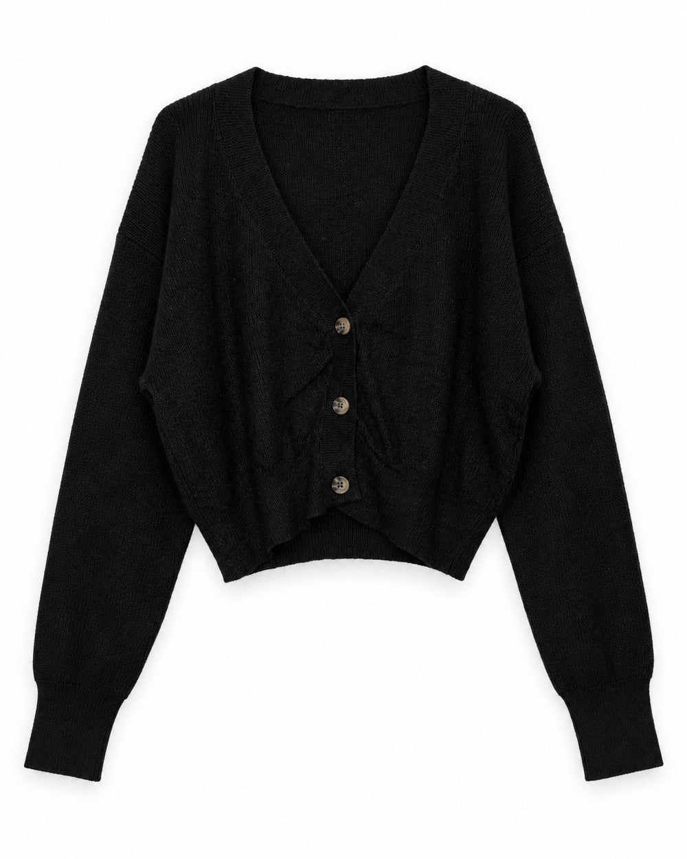 Charcoal Grey women's preloved heavy button cardigan, VW-HBC274