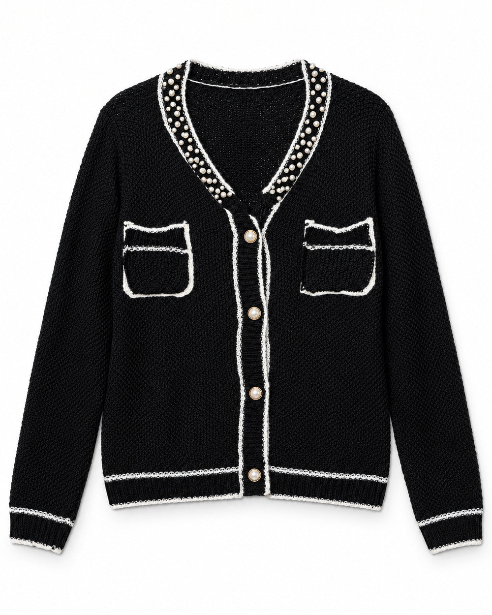 Charcoal Grey women's preloved heavy button cardigan, VW-HBC288