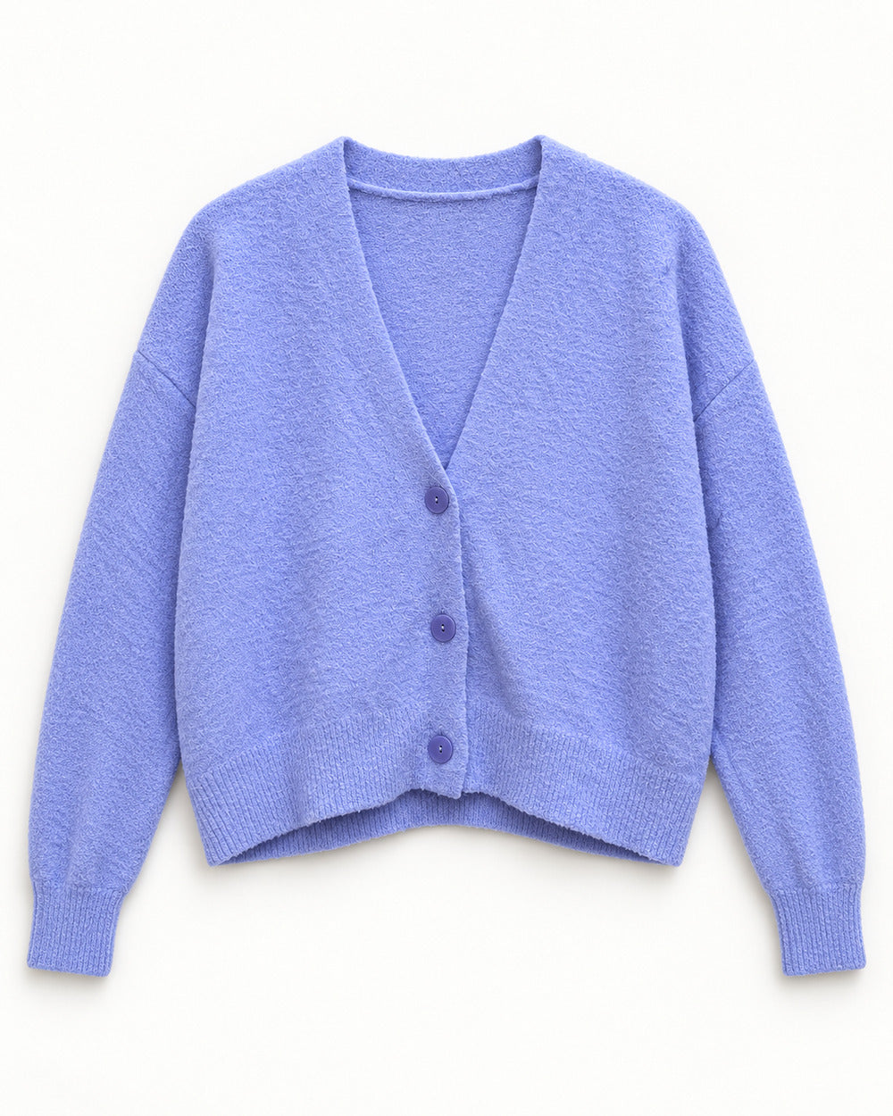 Powder Blue women's preloved heavy button cardigan, VW-HBC38