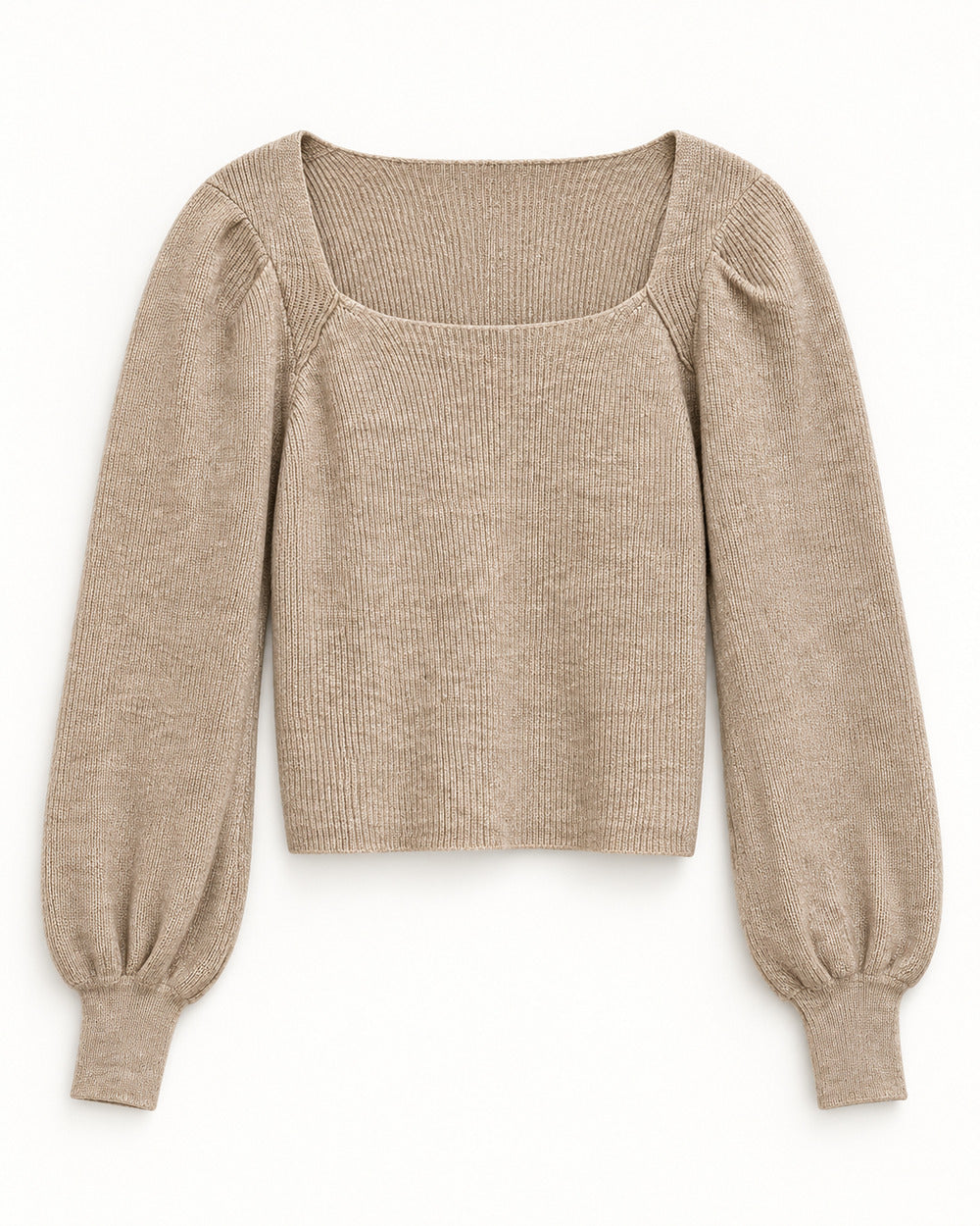 Beige women's preloved heavy button cardigan, VW-HBC40
