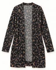 Plum & Black women's preloved heavy button cardigan, VW-HBC71