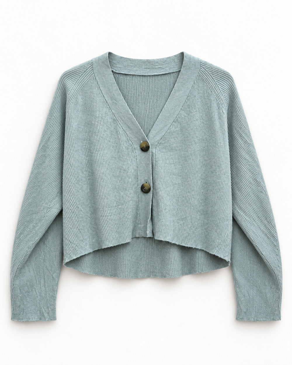 Light Grey women's preloved heavy button cardigan, VW-HBC78