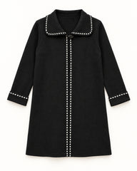 Black & Taupe women's preloved long cardigan, VW-LC14