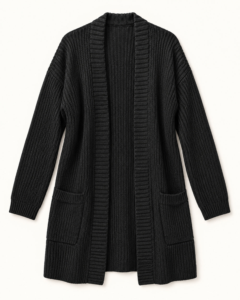 Black & Mint Green women's preloved long cardigan, VW-LC16