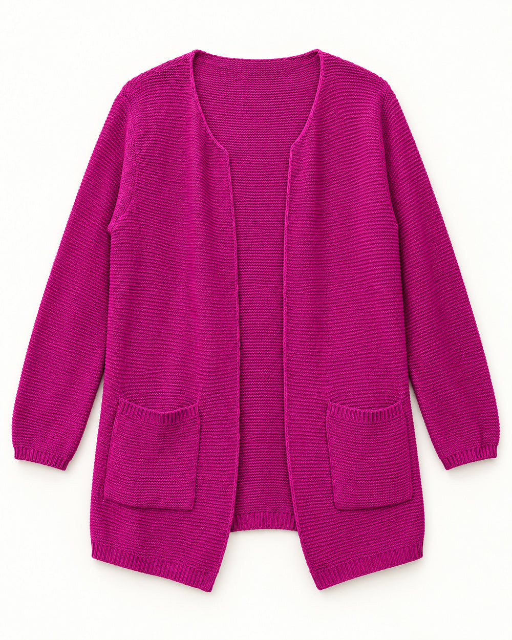 Hot Pink women's preloved long cardigan, VW-LC17