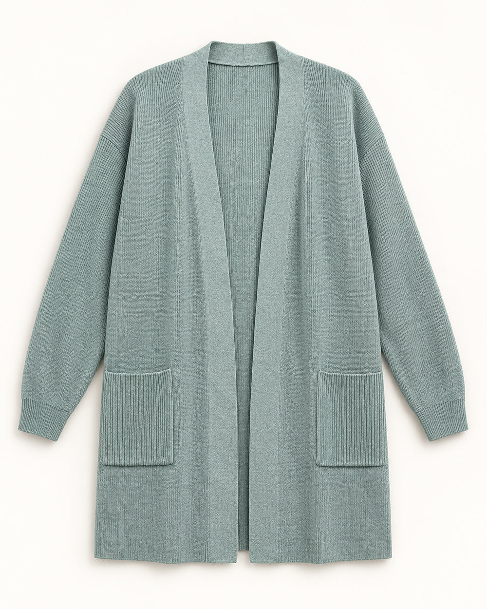 Light Grey women's preloved long cardigan, VW-LC27