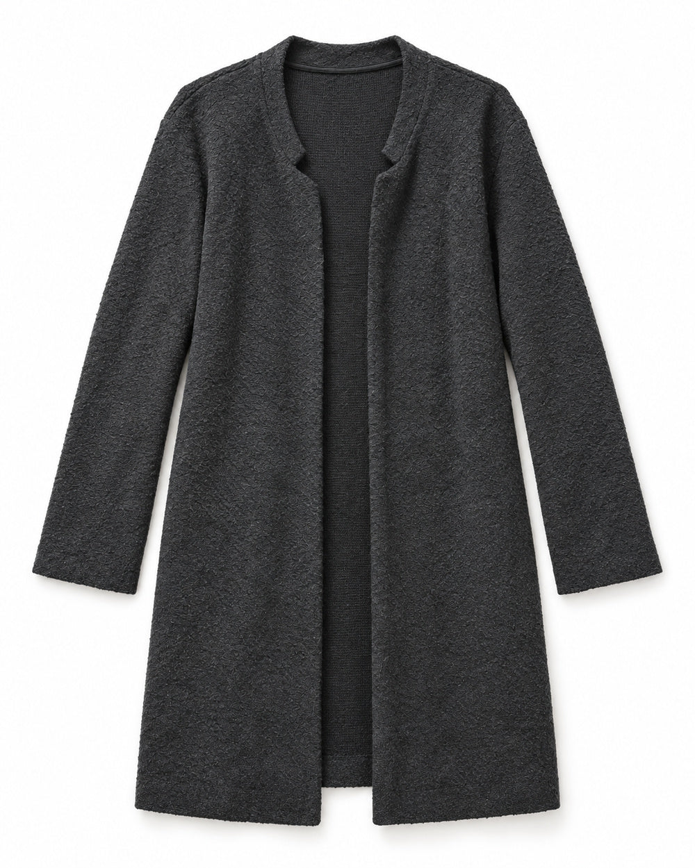 Charcoal Grey women's preloved long cardigan, VW-LC40