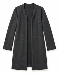 Charcoal Grey women's preloved long cardigan, VW-LC40