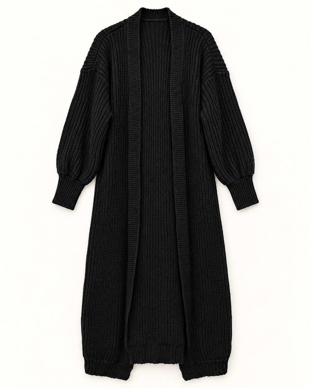 Black & Mint Green women's preloved long cardigan, VW-LC57