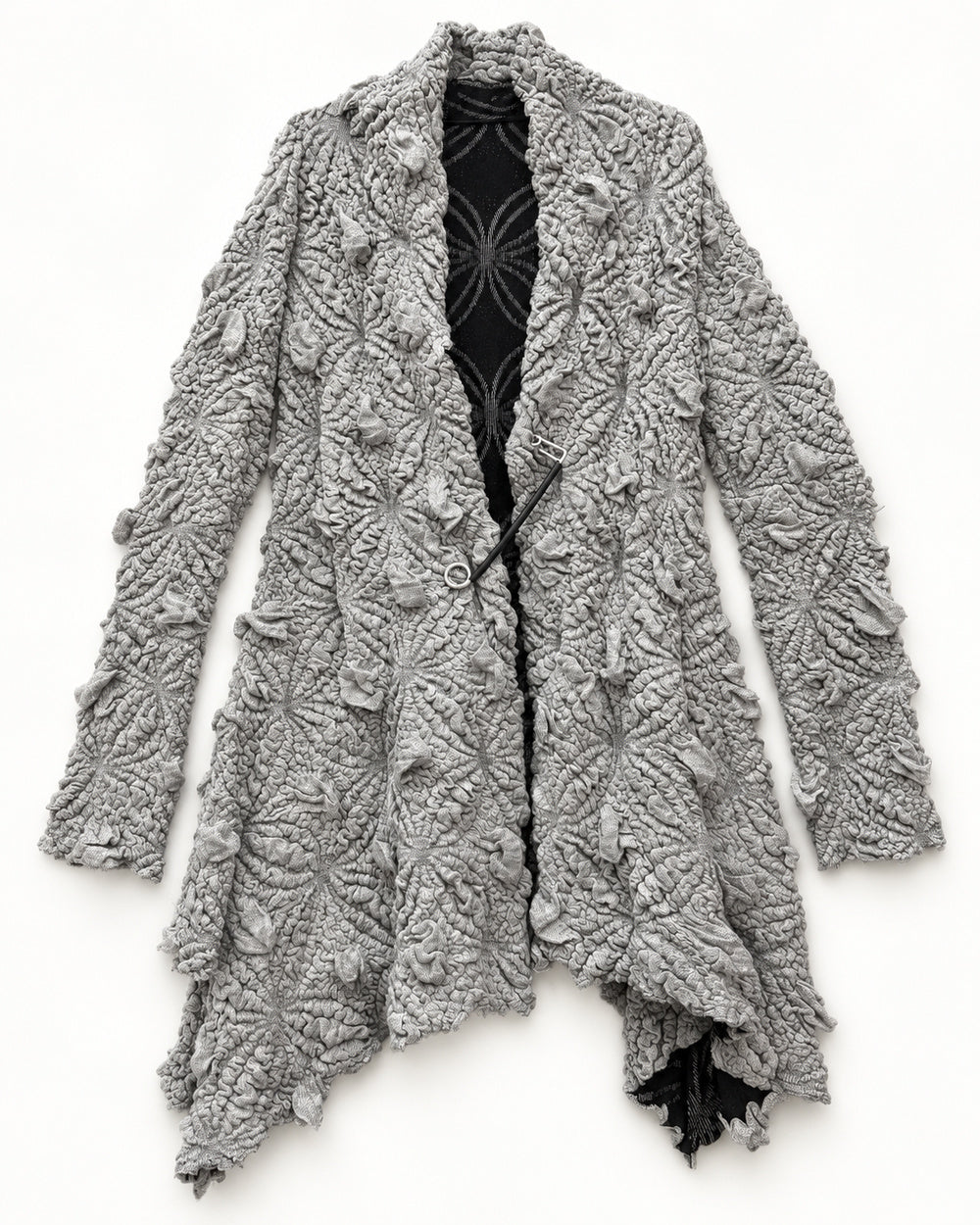 Taupe women's preloved long cardigan, VW-LC59