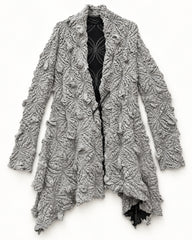 Taupe women's preloved long cardigan, VW-LC59
