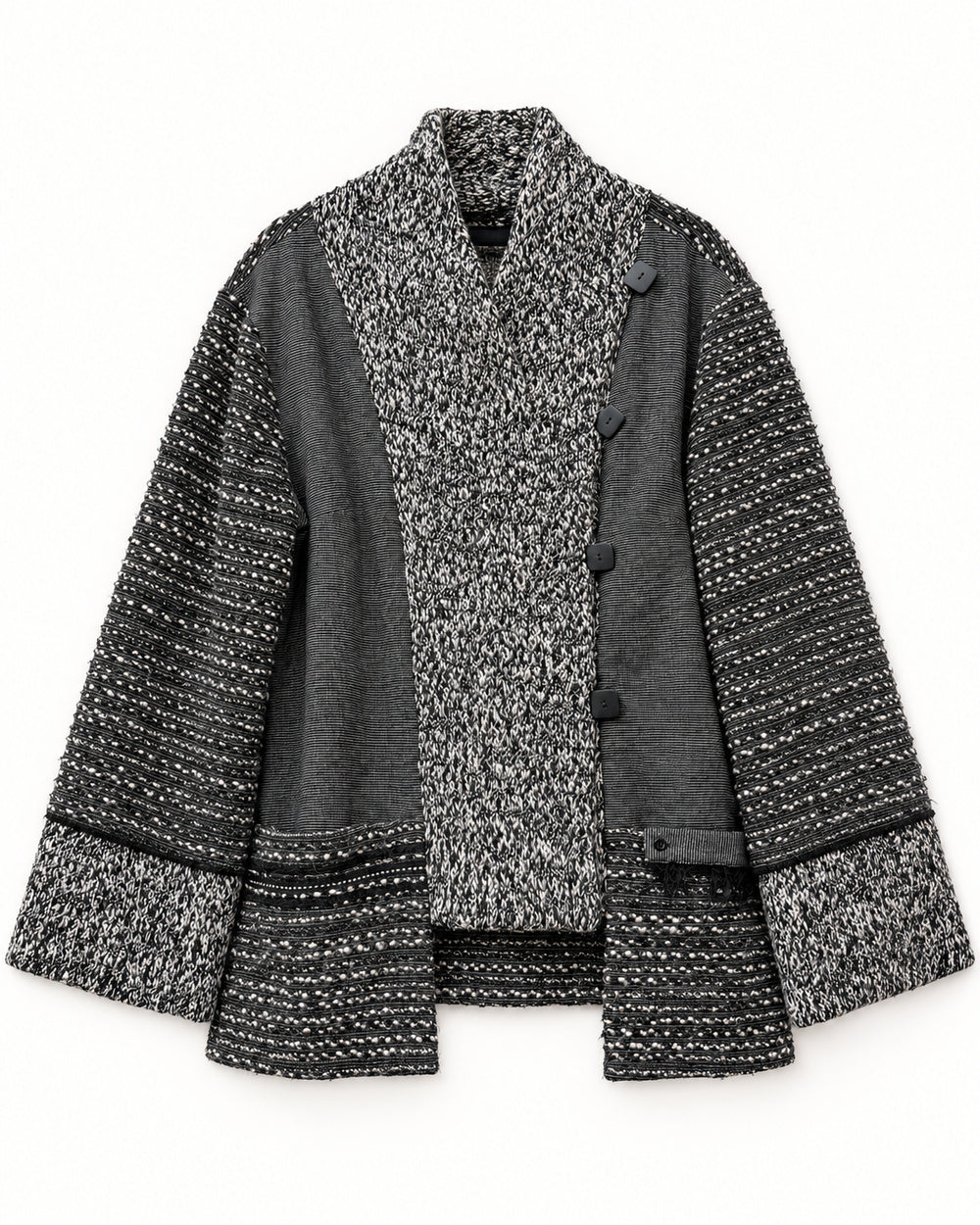 Taupe & Black women's preloved long cardigan, VW-LC60