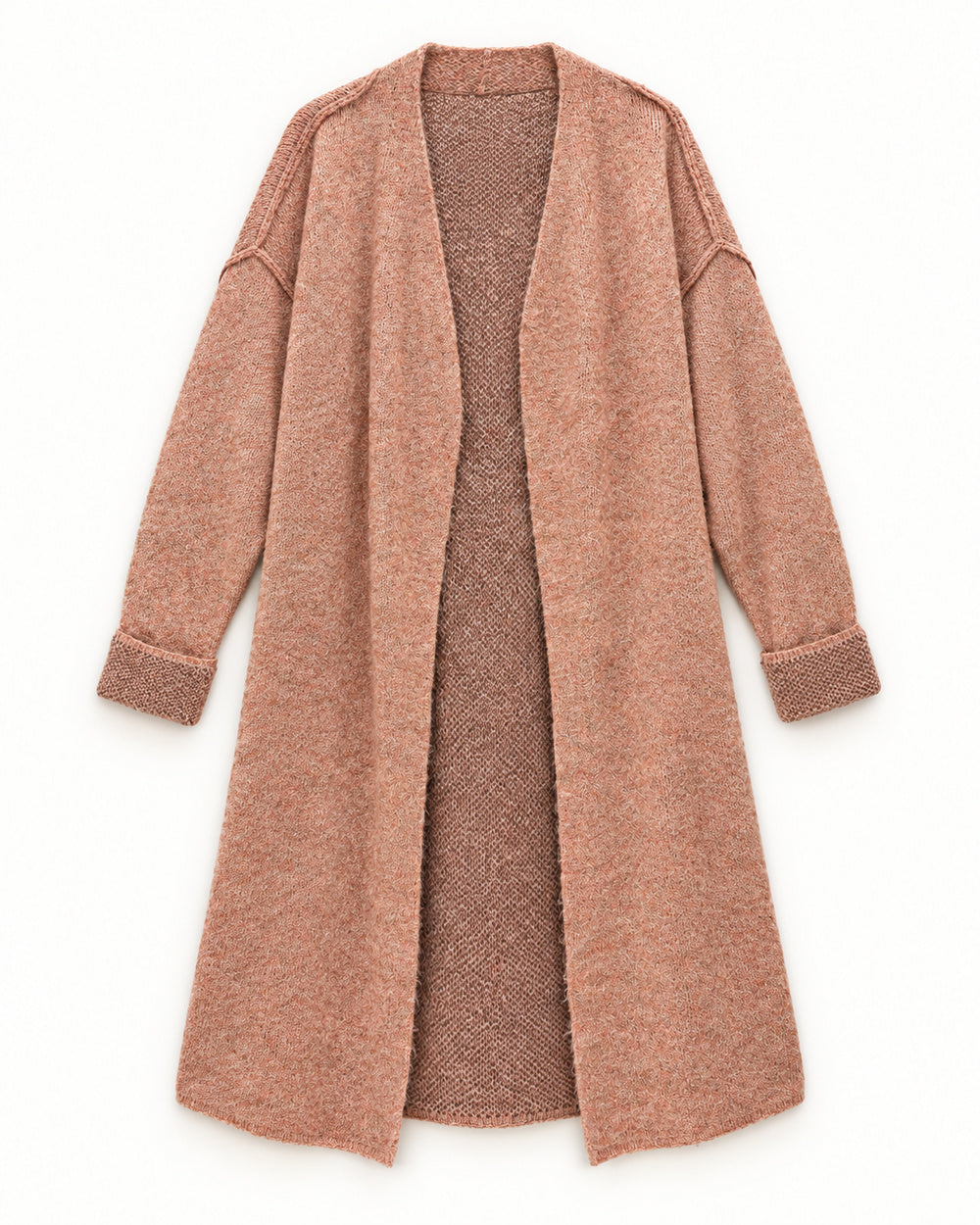 Beige & Taupe women's preloved long cardigan, VW-LC71