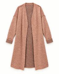 Beige & Taupe women's preloved long cardigan, VW-LC71