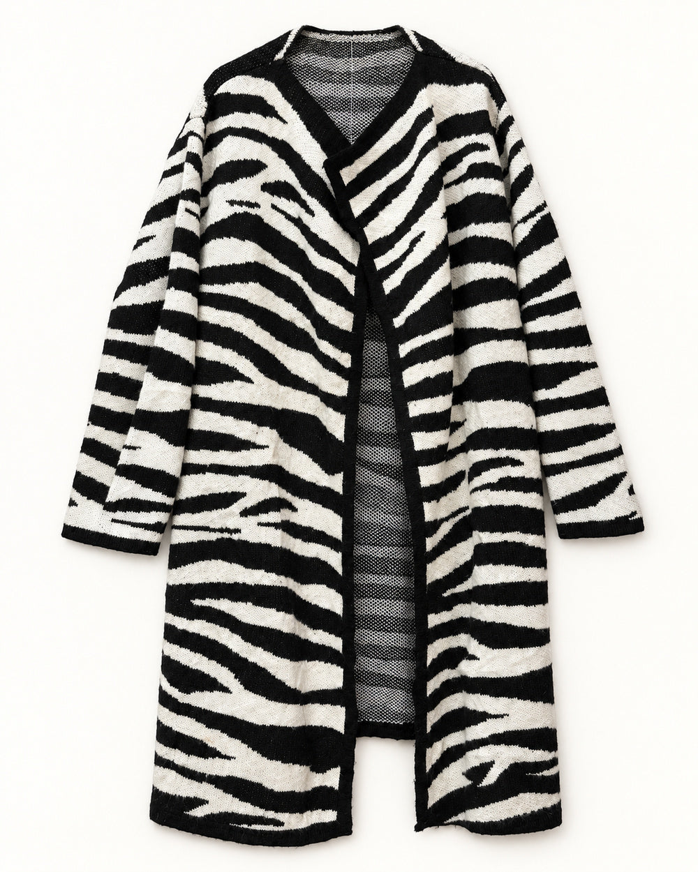 Black women's preloved long cardigan, VW-LC83