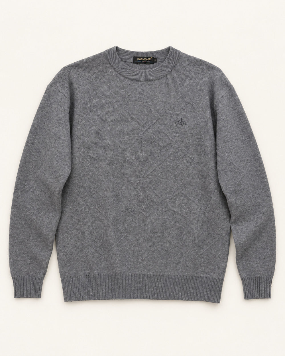 Grey men's preloved sweater, VW-MS04