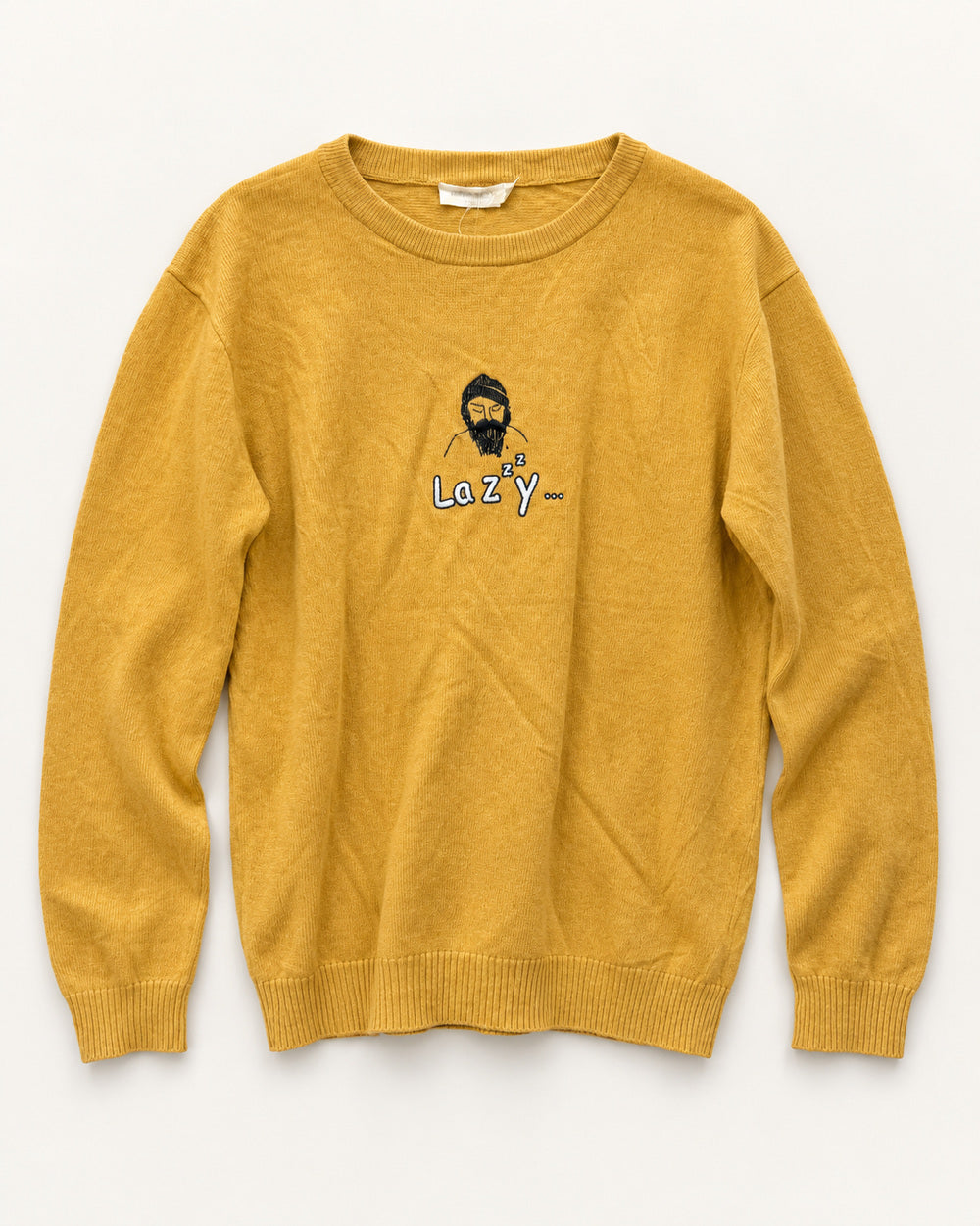 Mustard men's preloved sweater, VW-MS107