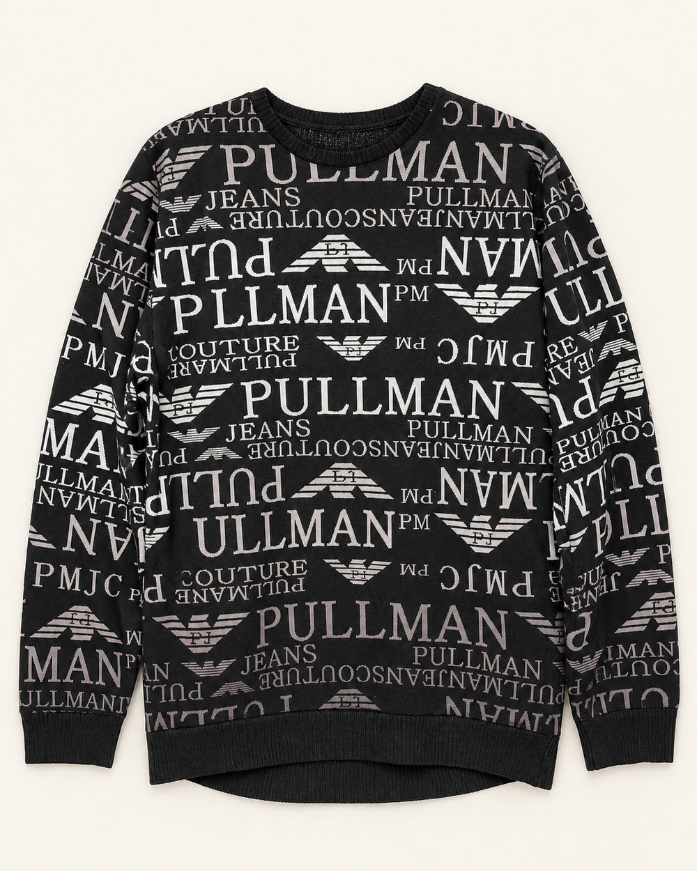 Black & White men's preloved sweatshirt, VW-MS109
