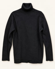 Black men's preloved turtleneck sweater, VW-MS118