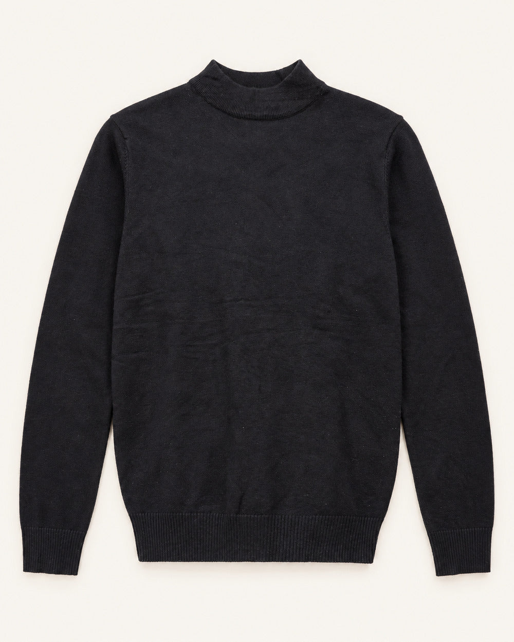Black men's preloved turtleneck sweater, VW-MS132