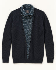 Navy men's preloved cardigan, VW-MS137