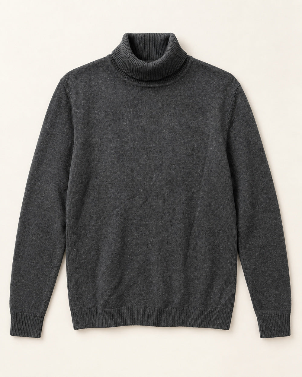 Charcoal men's preloved turtleneck sweater, VW-MS145