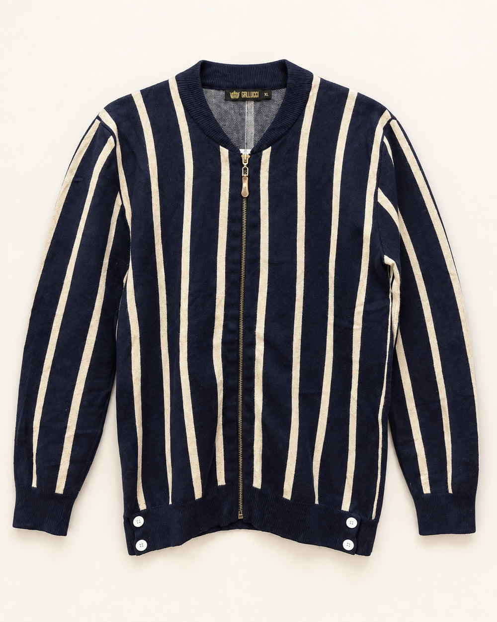 Navy & Ivory men's preloved sweater, VW-MS146
