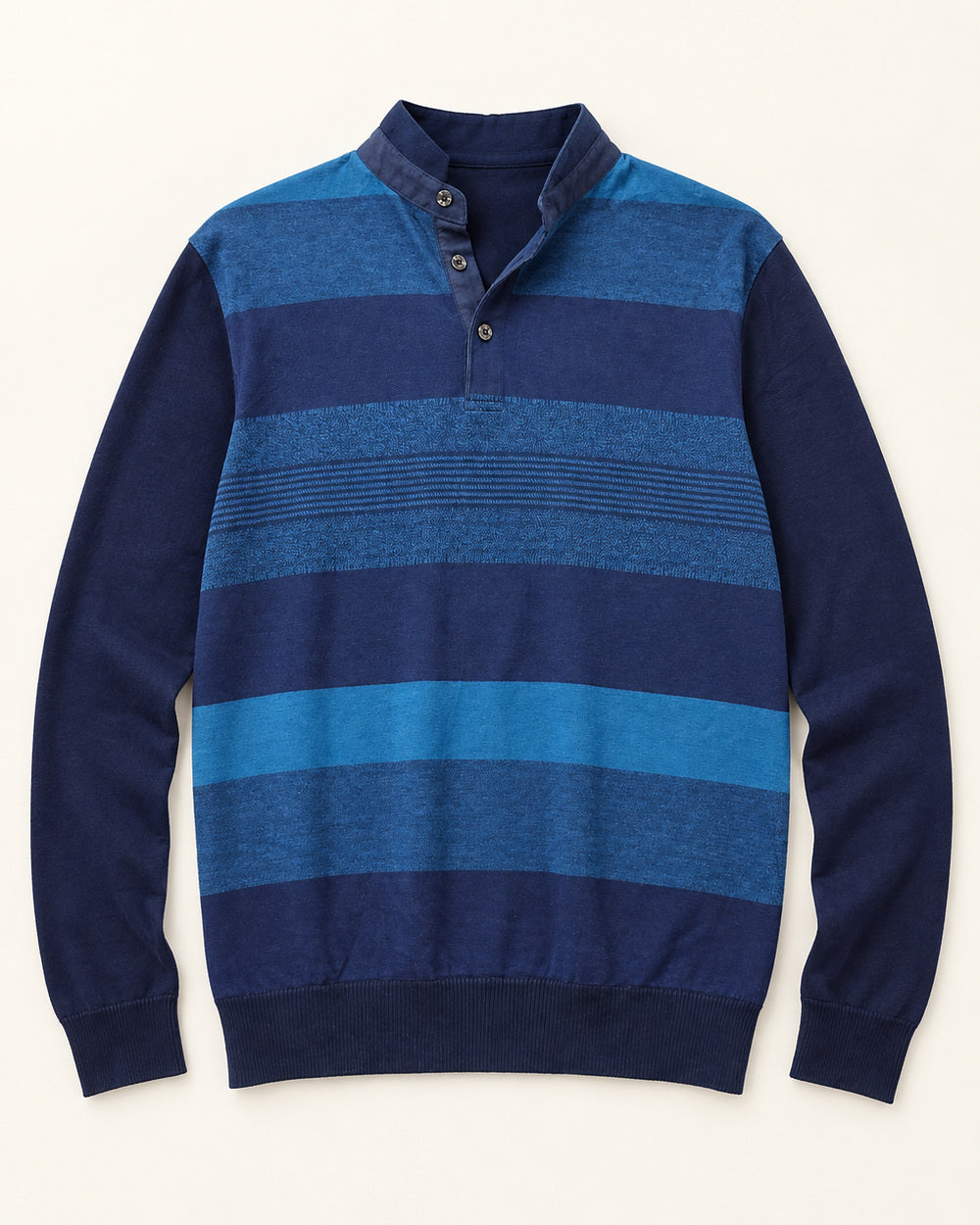 Navy & Blue men's preloved polo sweater, VW-MS176