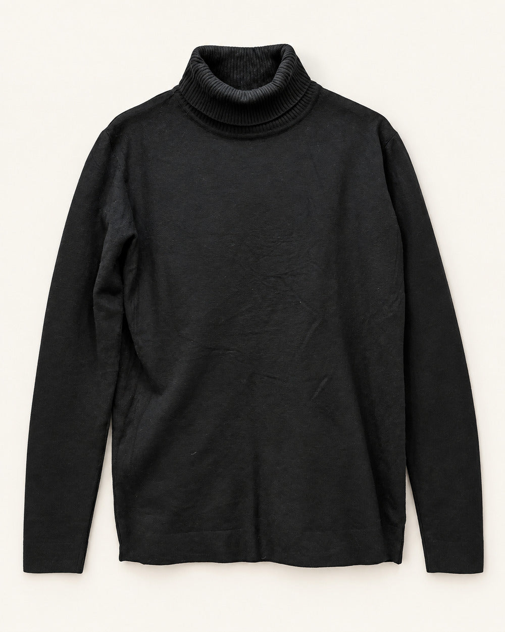 Black men's preloved turtleneck sweater, VW-MS18