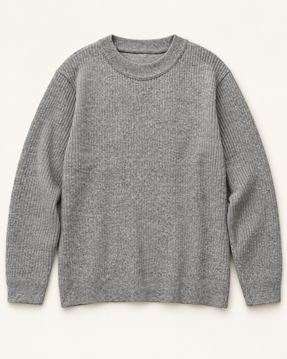 Light Grey men's preloved crew-neck sweater, VW-MS188