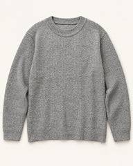 Light Grey men's preloved crew-neck sweater, VW-MS188