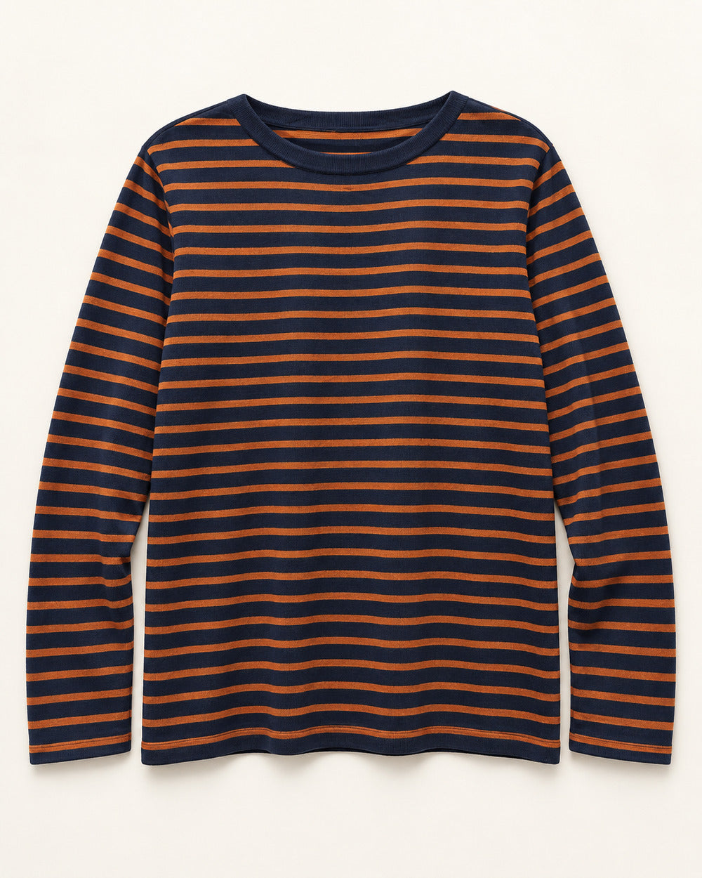 Navy & Rust men's preloved long-sleeve knit top, VW-MS190