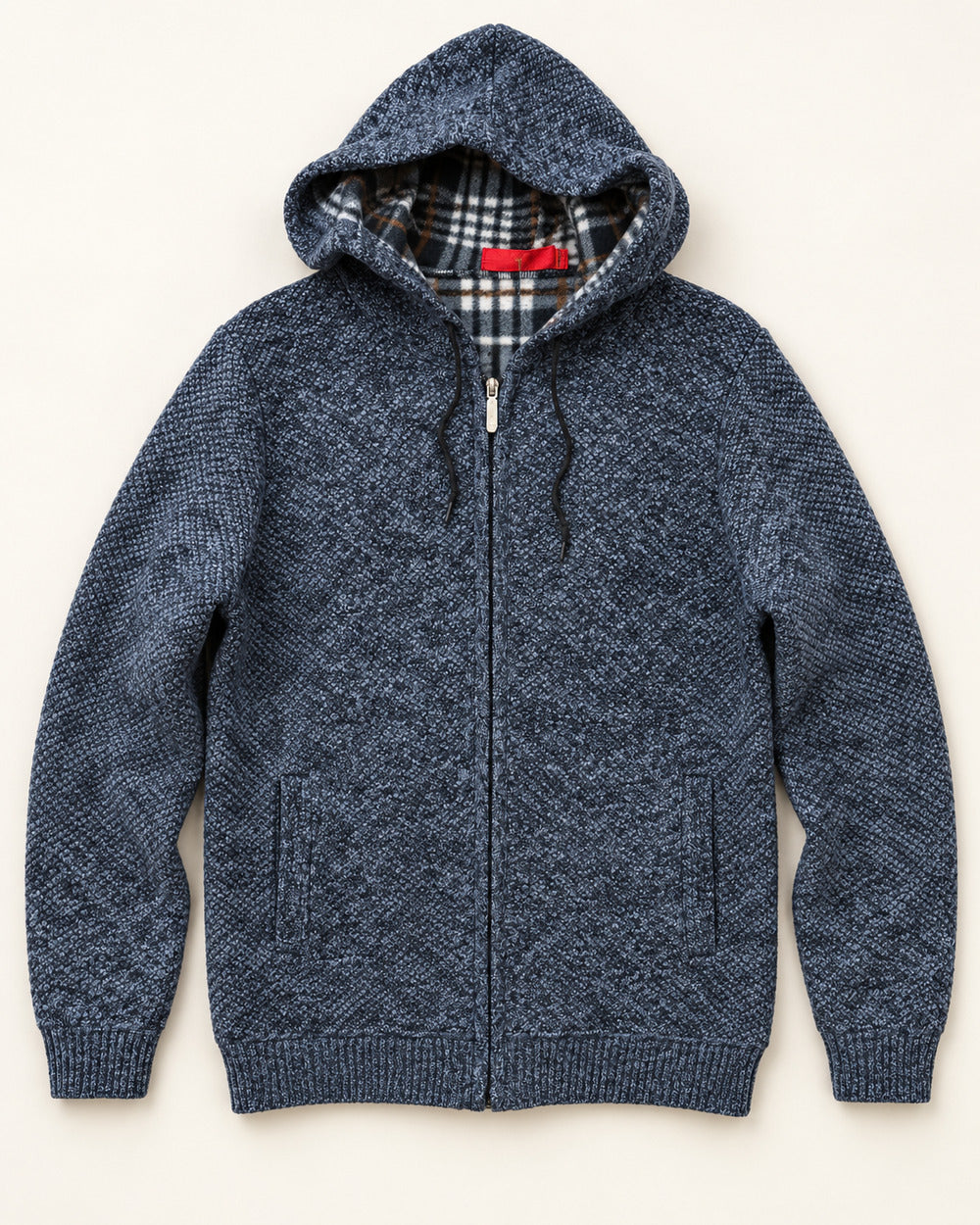 Navy men's preloved zip hoodie, VW-MS227