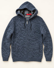 Navy men's preloved zip hoodie, VW-MS227