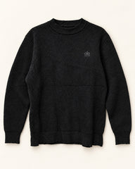 Black men's preloved crew-neck sweatshirt, VW-MS235