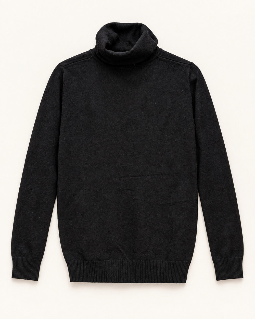 Black men's preloved turtleneck sweater, VW-MS23