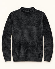 Black men's preloved crew-neck sweater, VW-MS261