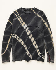 Black & Grey men's preloved crew-neck sweater, VW-MS275