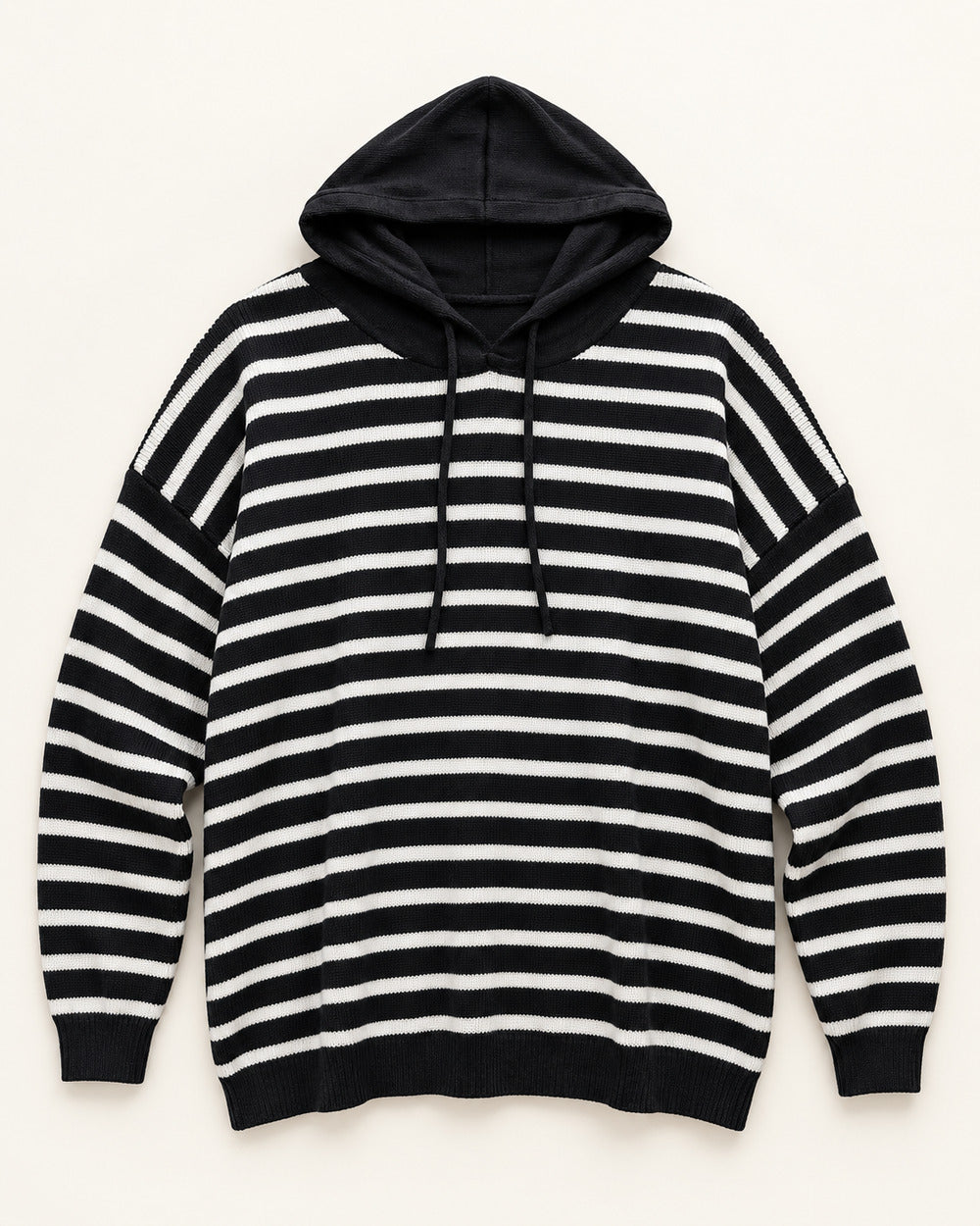 Black & White men's preloved hooded sweater, VW-MS289