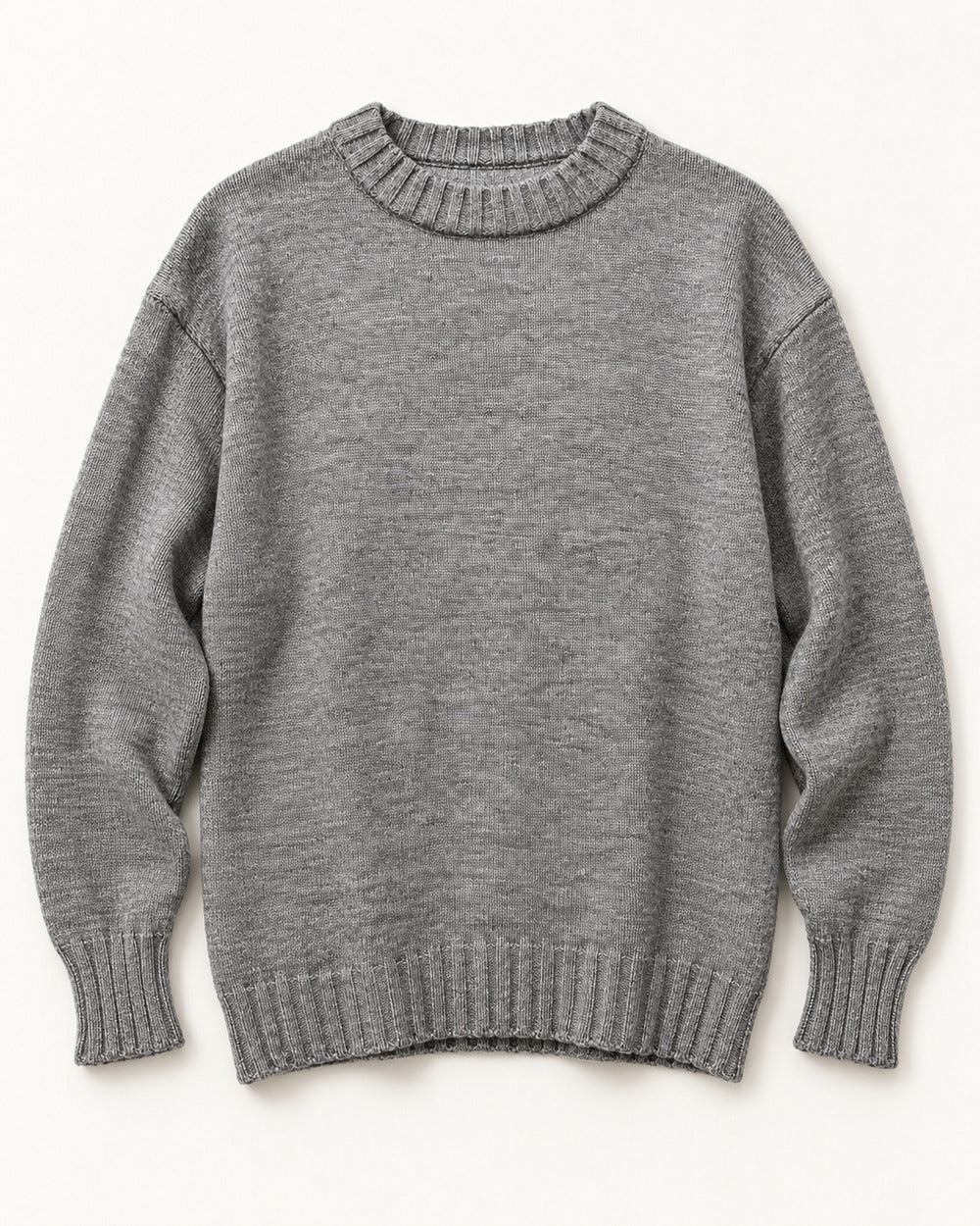 Grey men's preloved crew-neck sweater, VW-MS293