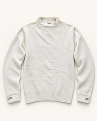 White men's preloved roll-neck sweater, VW-MS313