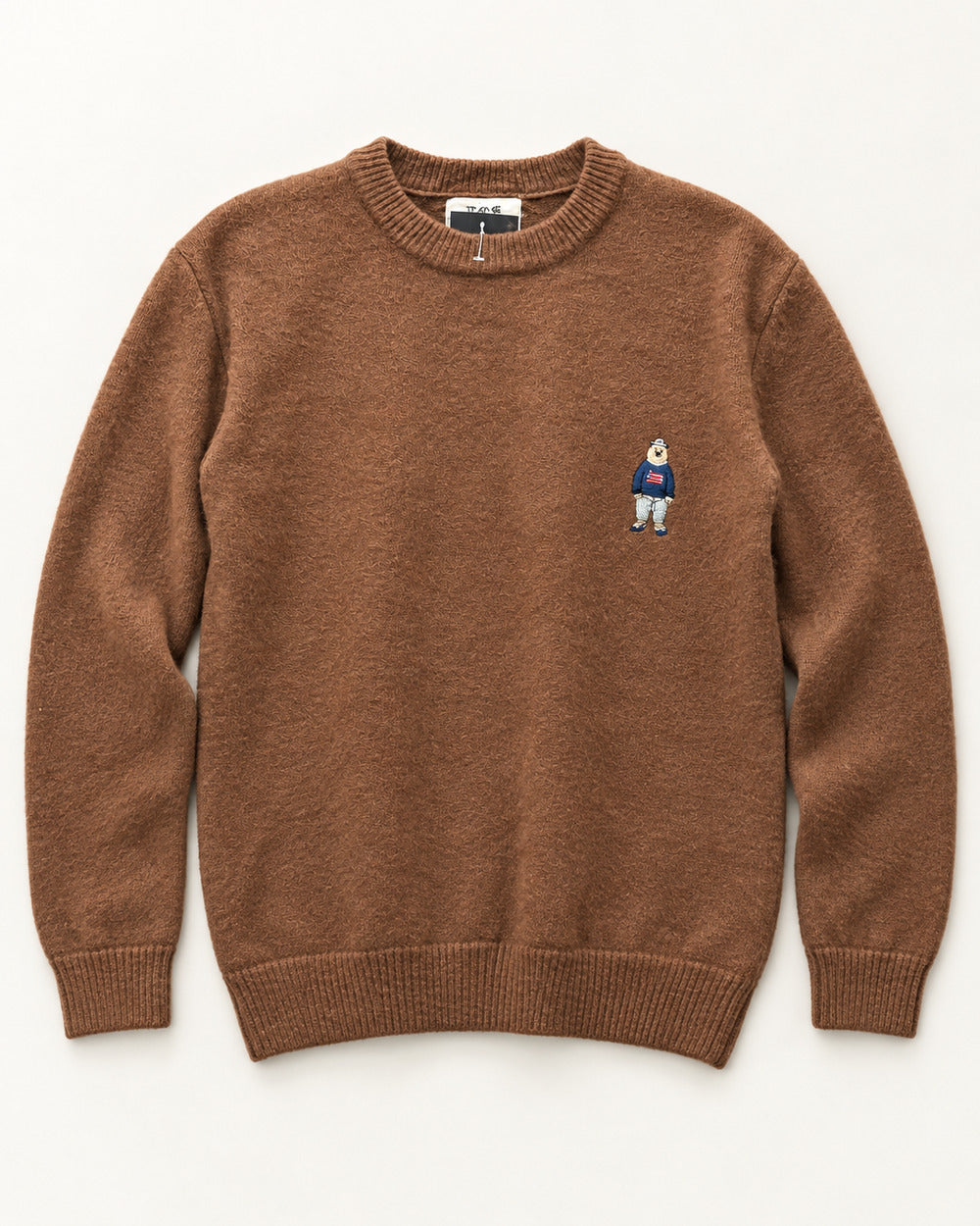Camel men's preloved crew-neck sweater, VW-MS316