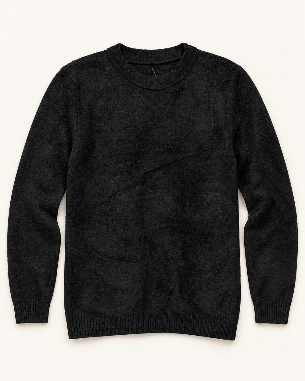 Black men's preloved v-neck sweater, VW-MS318