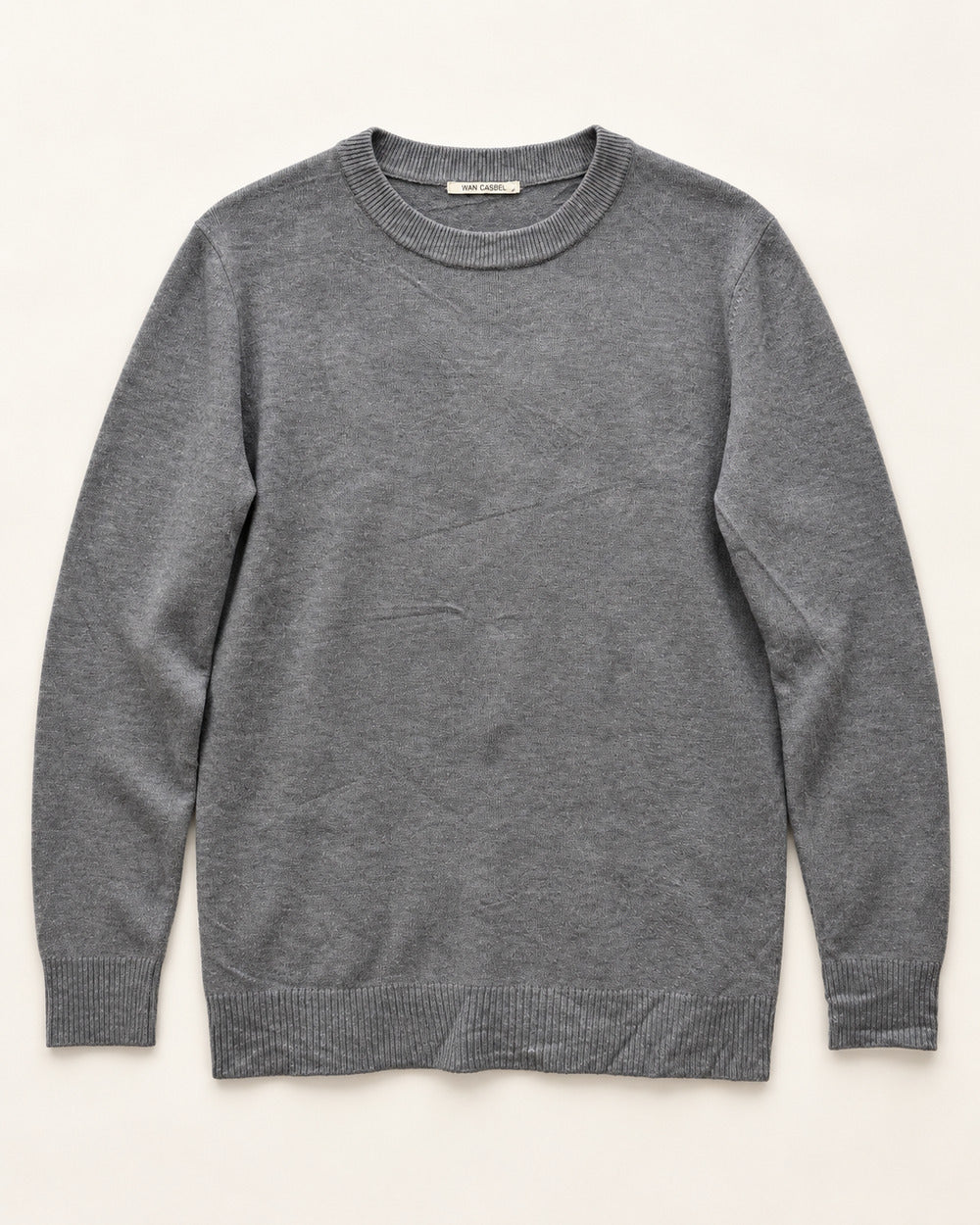 Grey men's preloved crew-neck sweater, VW-MS328