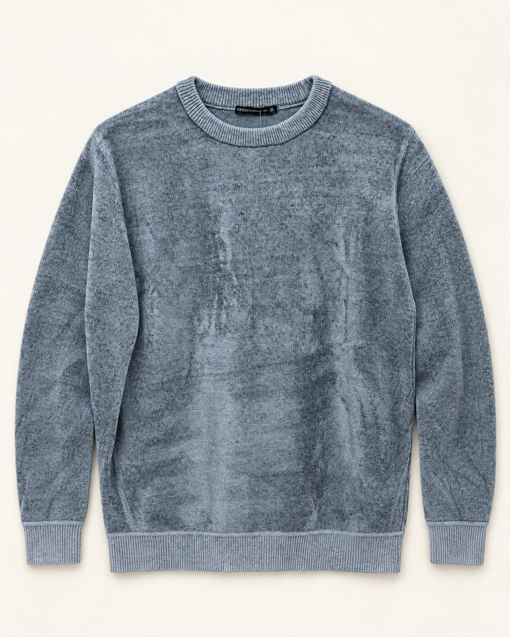 Light Blue men's preloved crew-neck sweater, VW-MS338