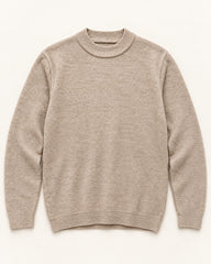 Beige men's preloved mock-neck sweater, VW-MS339
