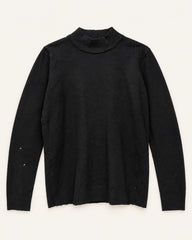 Black men's preloved turtleneck sweater, VW-MS36