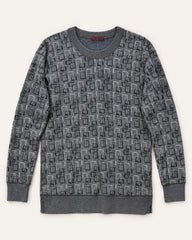Grey men's preloved sweater, VW-MS39