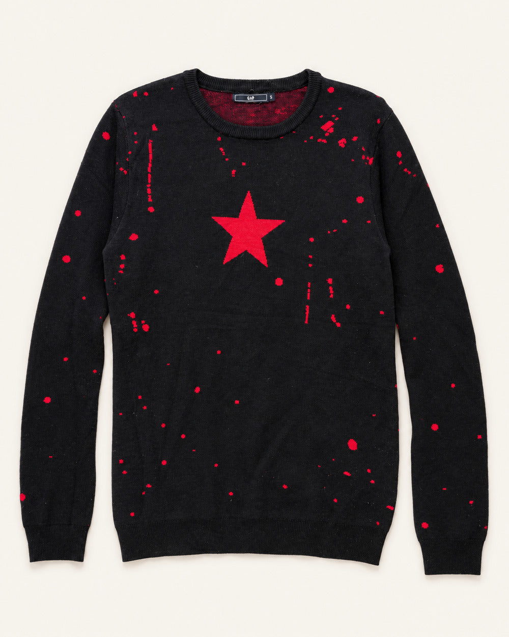 Black & Red men's preloved sweatshirt, VW-MS46